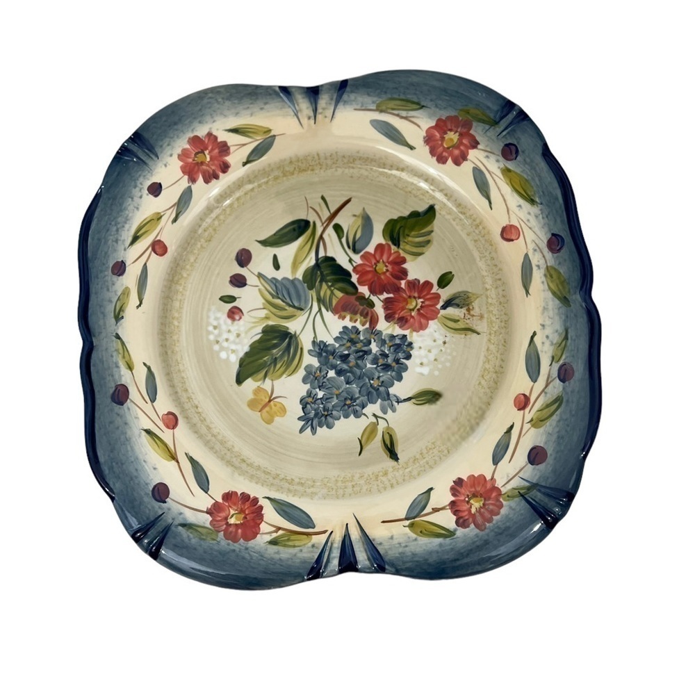 Retired Certified International PAMELA GLADDING FLORA Dinner Plate 11"